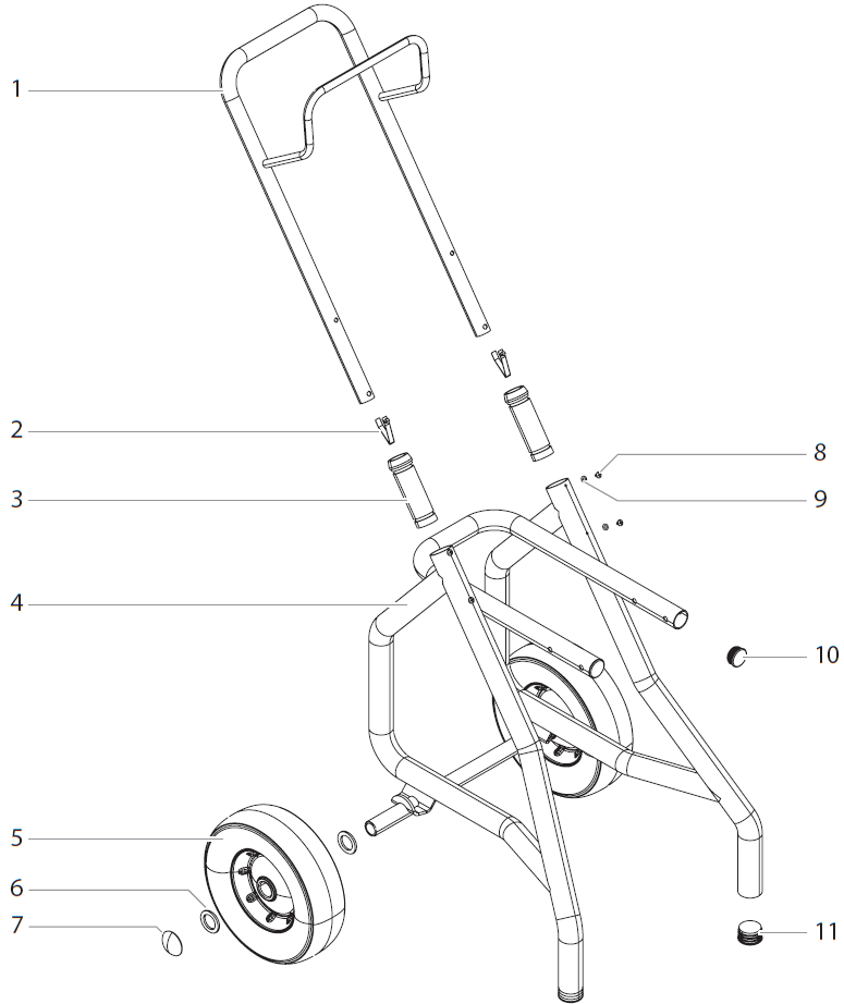 Impact 440 Cart Assembly(P/N 805-282A) Parts